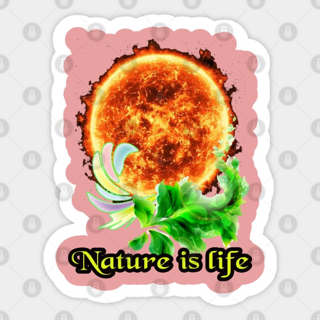 Nature is life Sticker by Creativehub